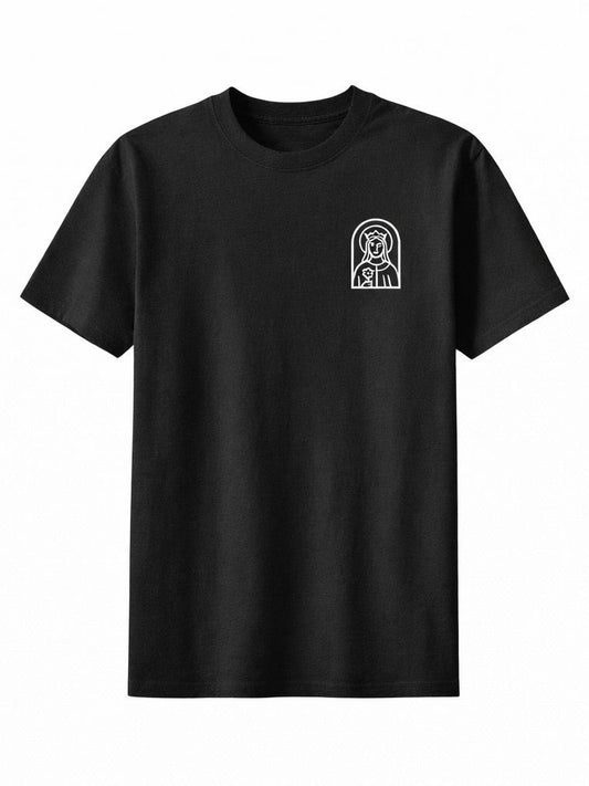Camisetas negras de las peregrinaciones de Santa Margarita de Escocia
